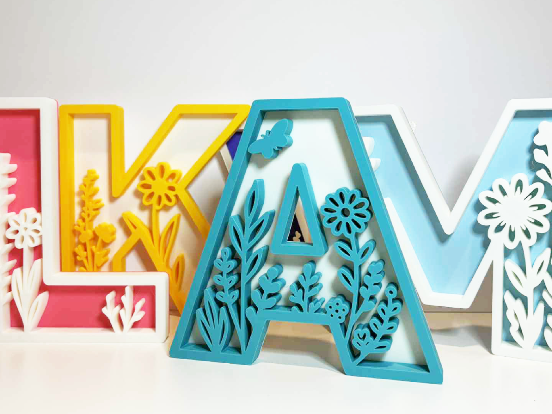 Floral Decor Letters