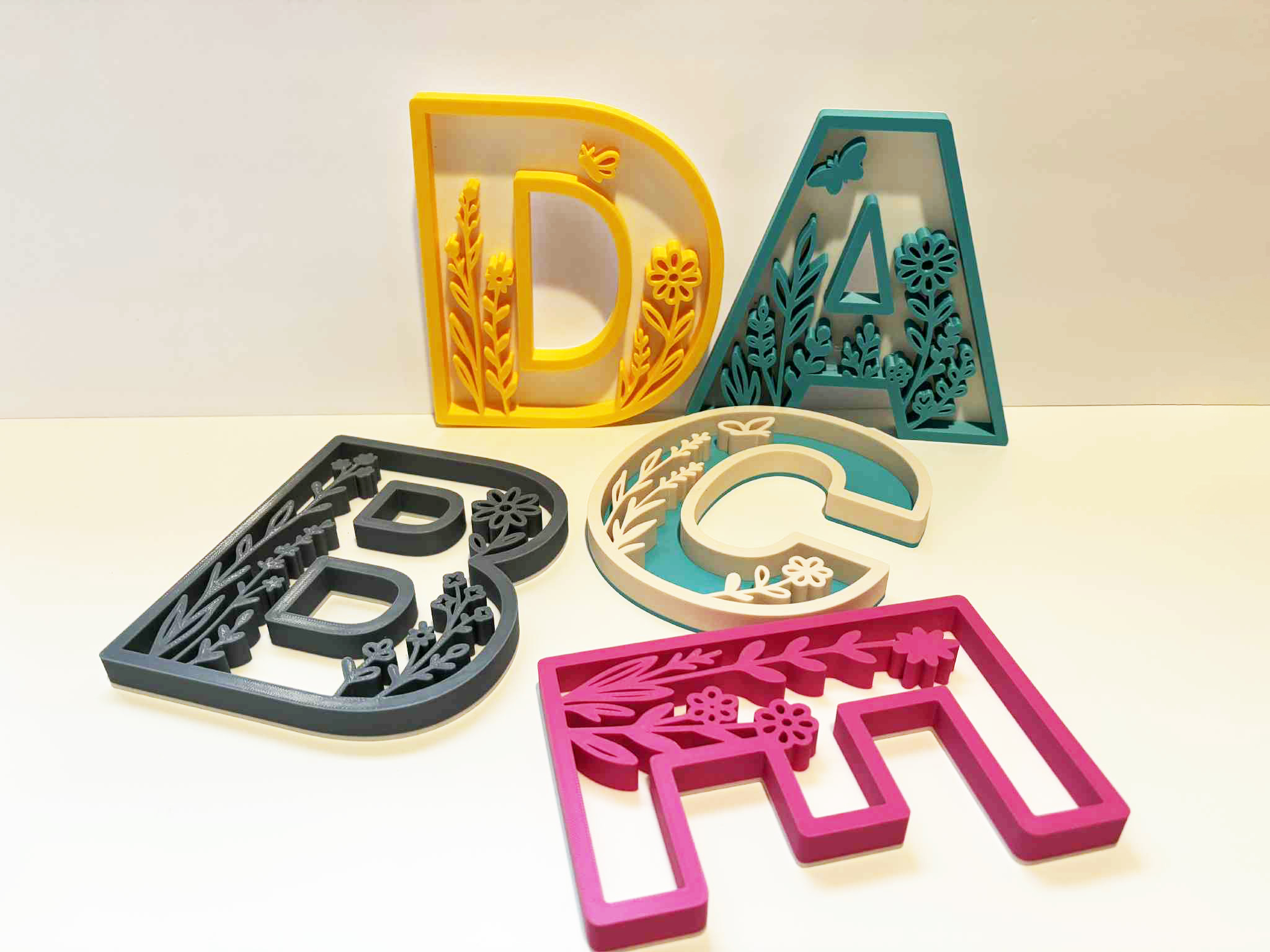 Floral Decor Letters